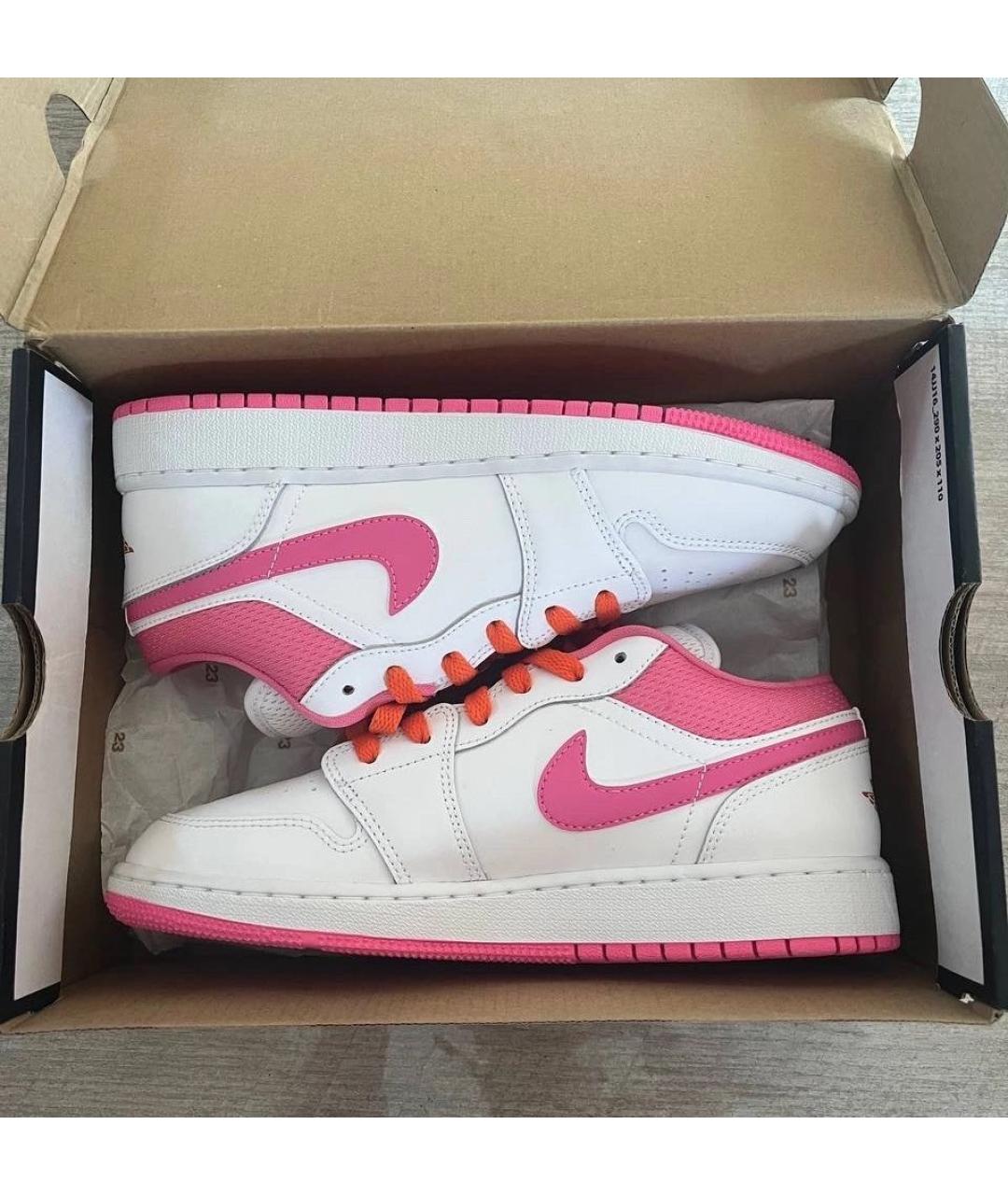 JORDAN Белые кроссовки из искусственной кожи, фото 4