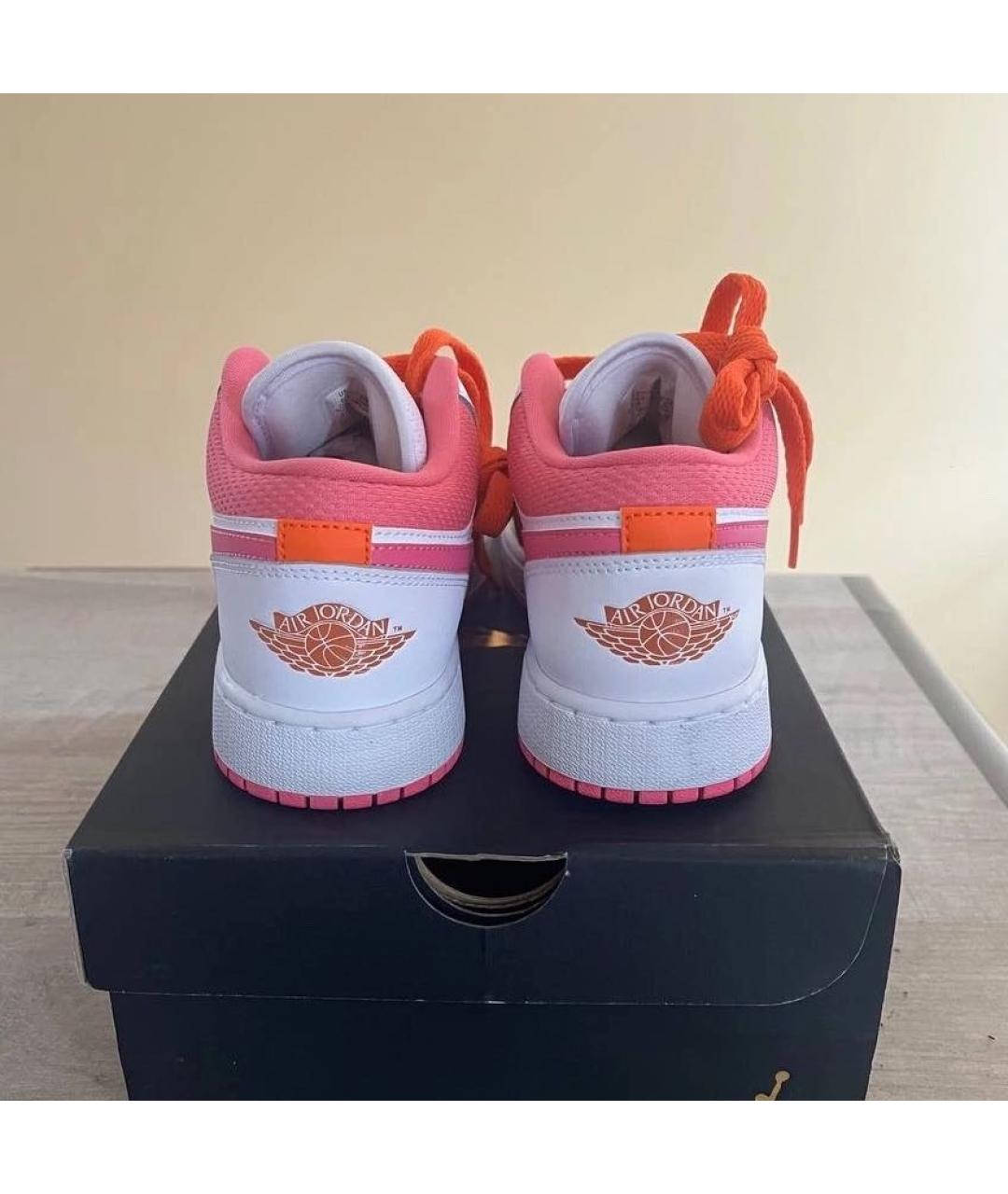 JORDAN Белые кроссовки из искусственной кожи, фото 3