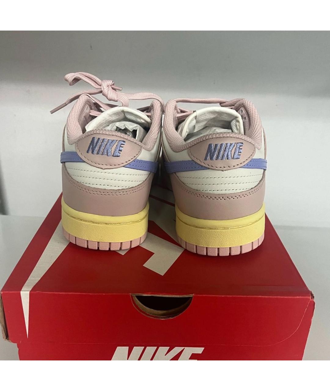 NIKE Бежевые кроссовки из искусственной кожи, фото 4