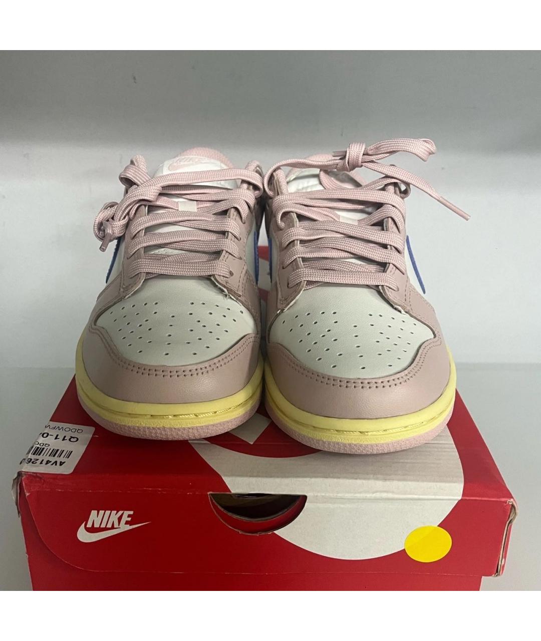 NIKE Бежевые кроссовки из искусственной кожи, фото 3