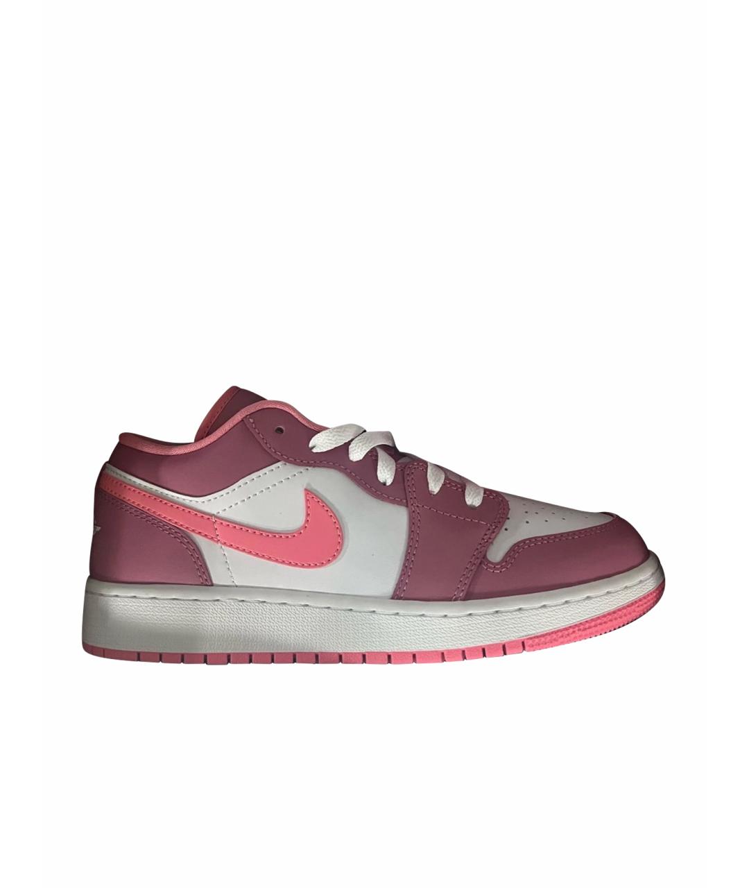 JORDAN Розовые кроссовки из искусственной кожи, фото 1