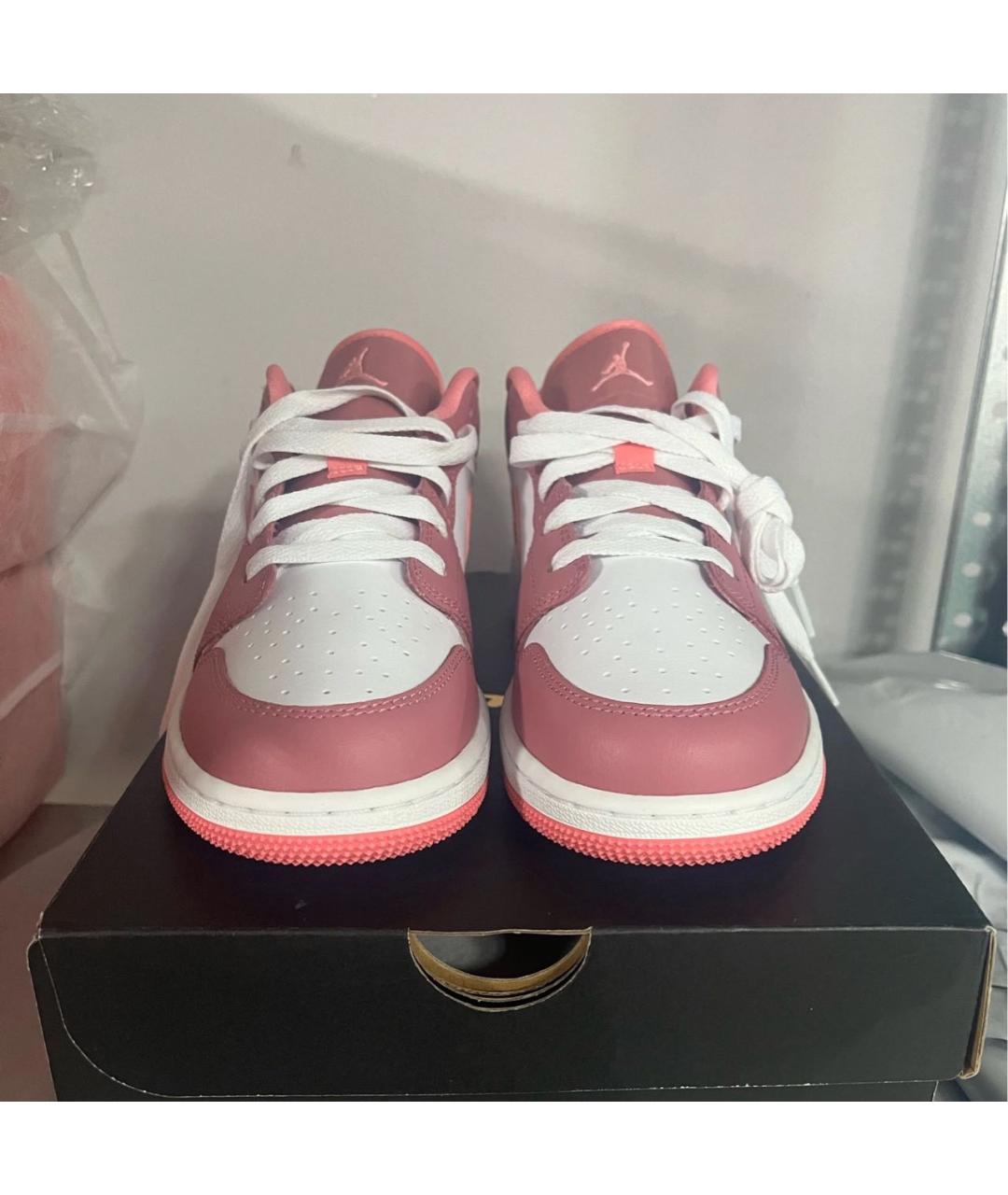 JORDAN Розовые кроссовки из искусственной кожи, фото 4