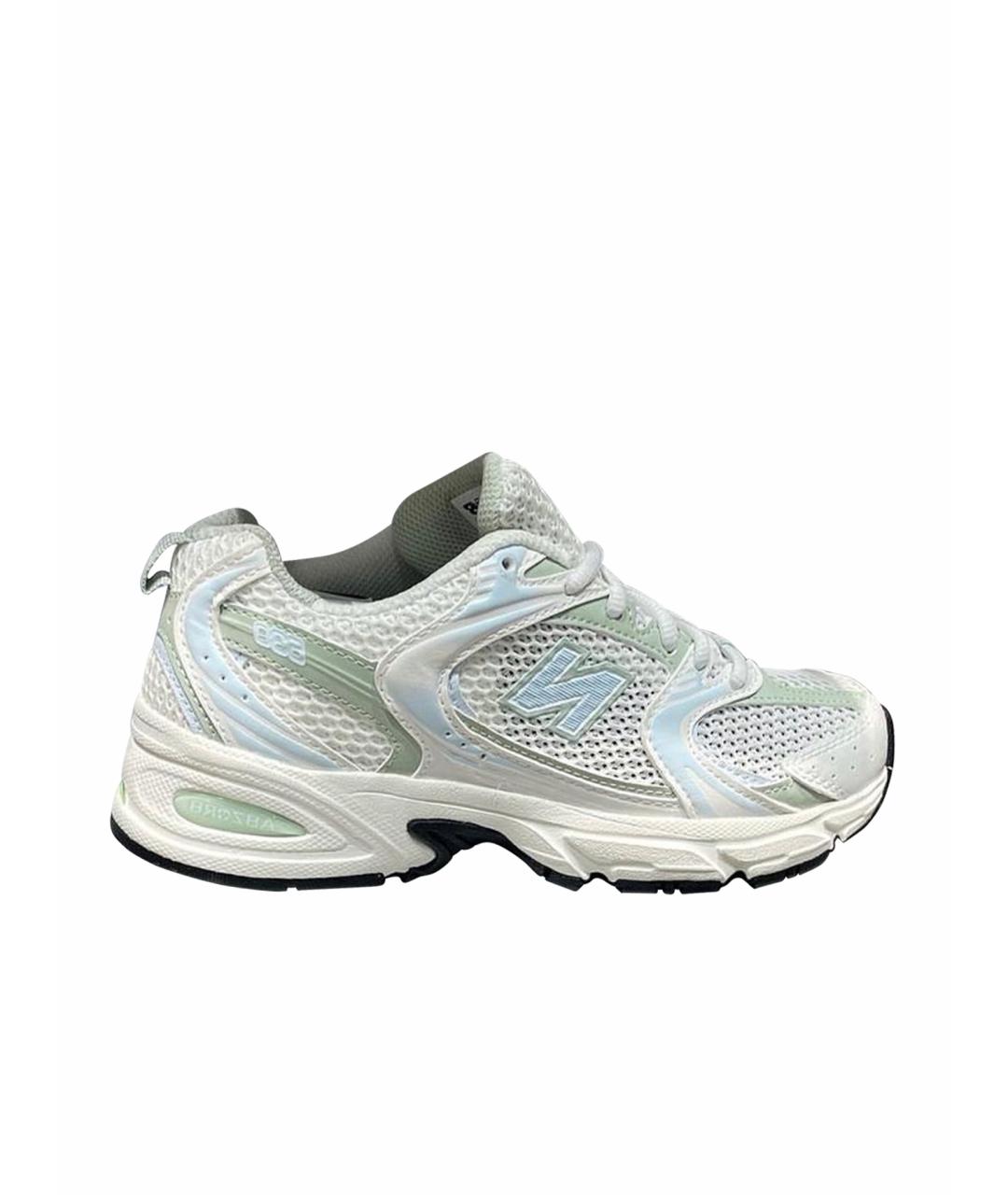 NEW BALANCE Салатовые кроссовки из искусственной кожи, фото 1