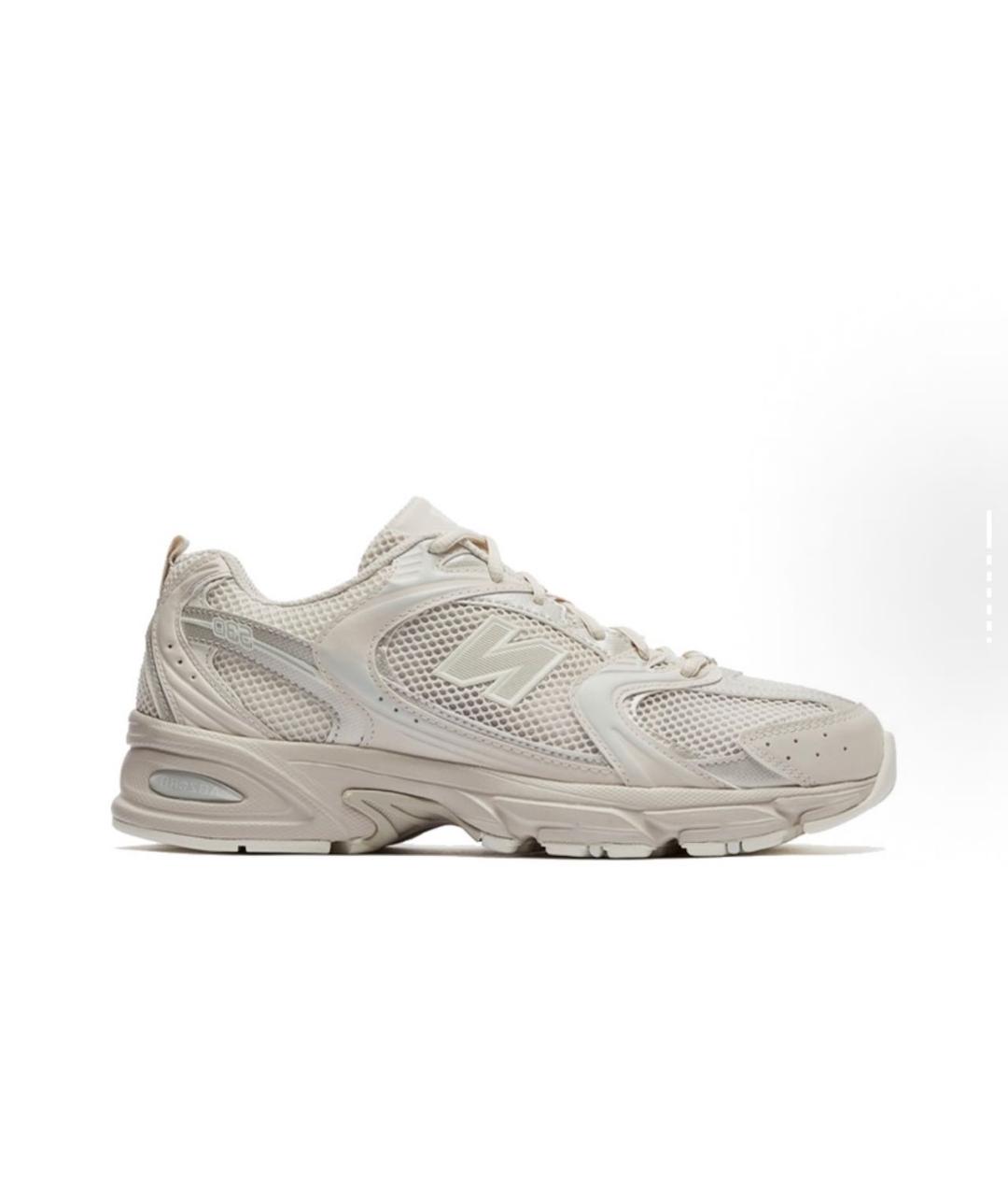NEW BALANCE Бежевые кроссовки из искусственной кожи, фото 1