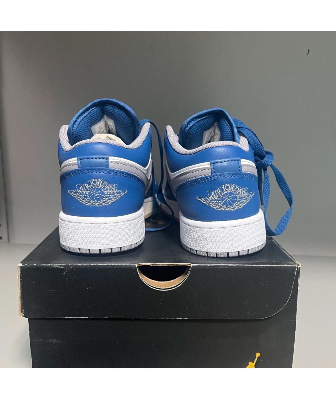 JORDAN Синие кроссовки из искусственной кожи, фото 2