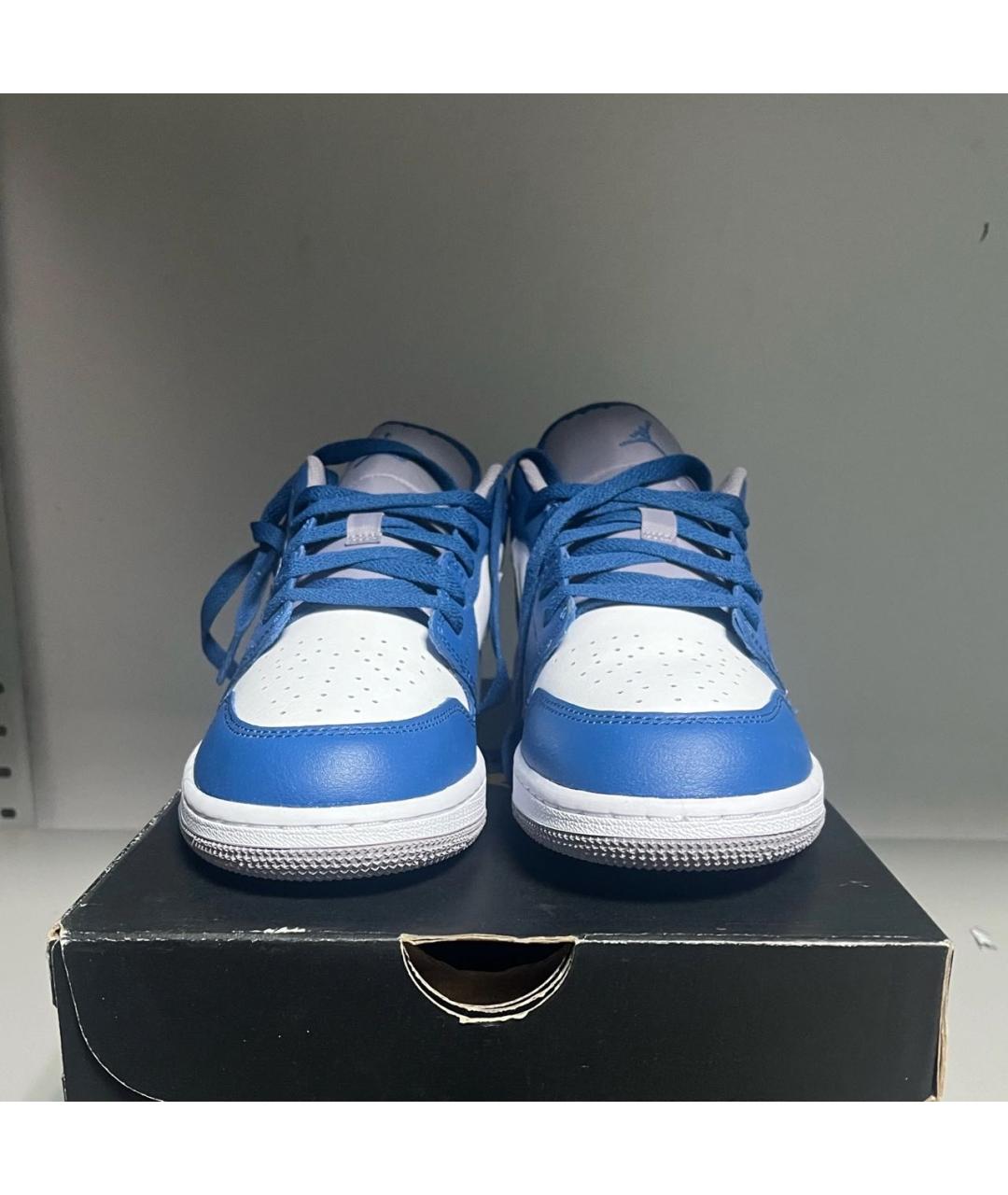 JORDAN Синие кроссовки из искусственной кожи, фото 4