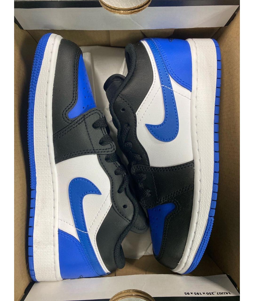 JORDAN Синие кроссовки из искусственной кожи, фото 3