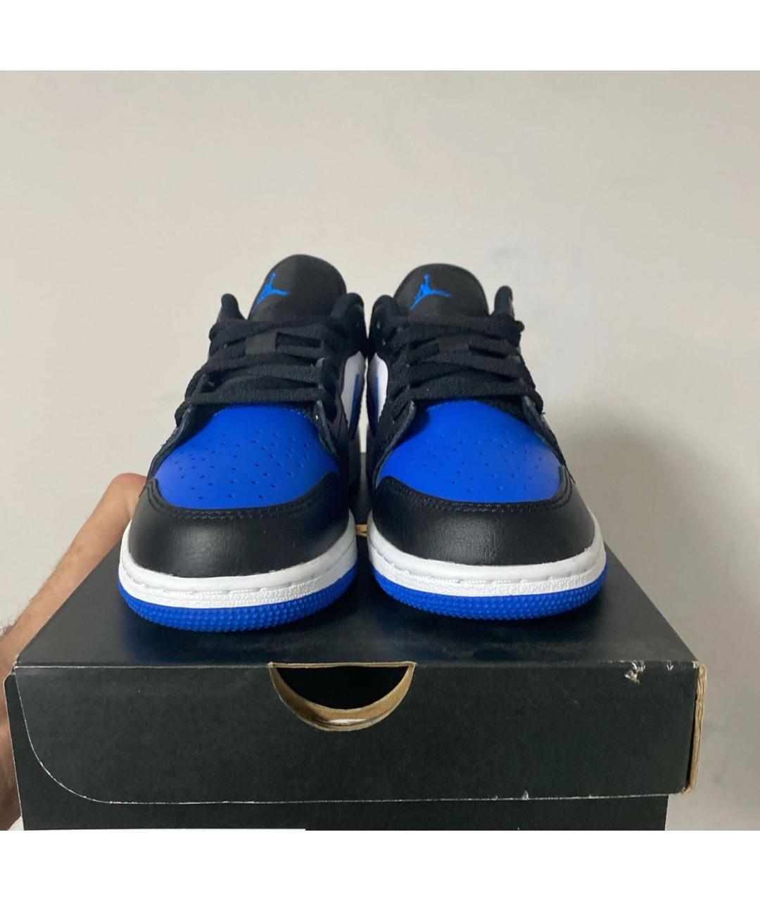 JORDAN Синие кроссовки из искусственной кожи, фото 4