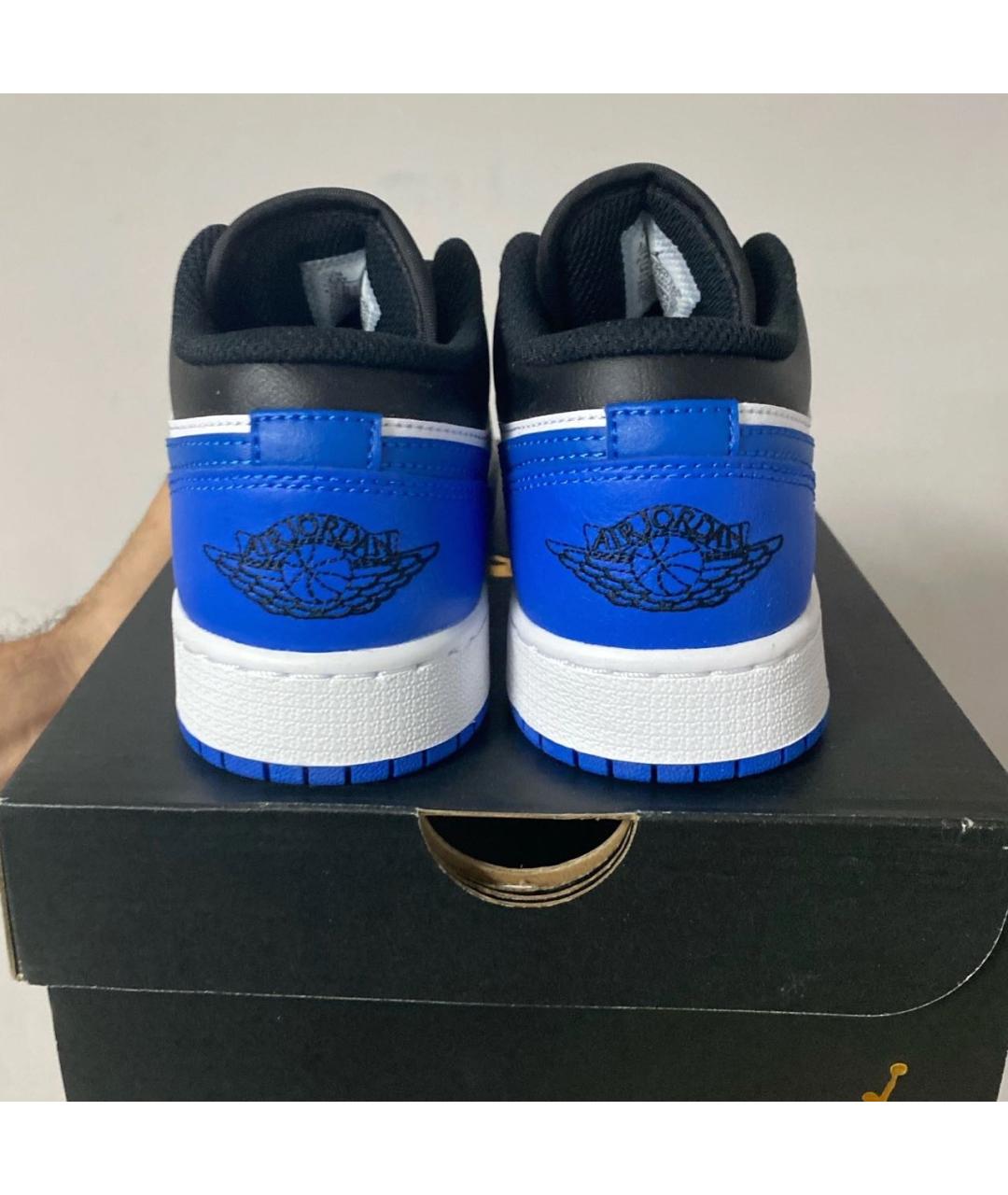 JORDAN Синие кроссовки из искусственной кожи, фото 2