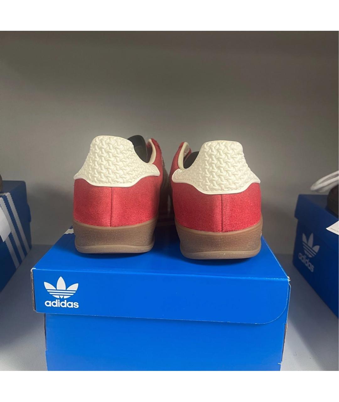 ADIDAS Красные замшевые кеды, фото 2