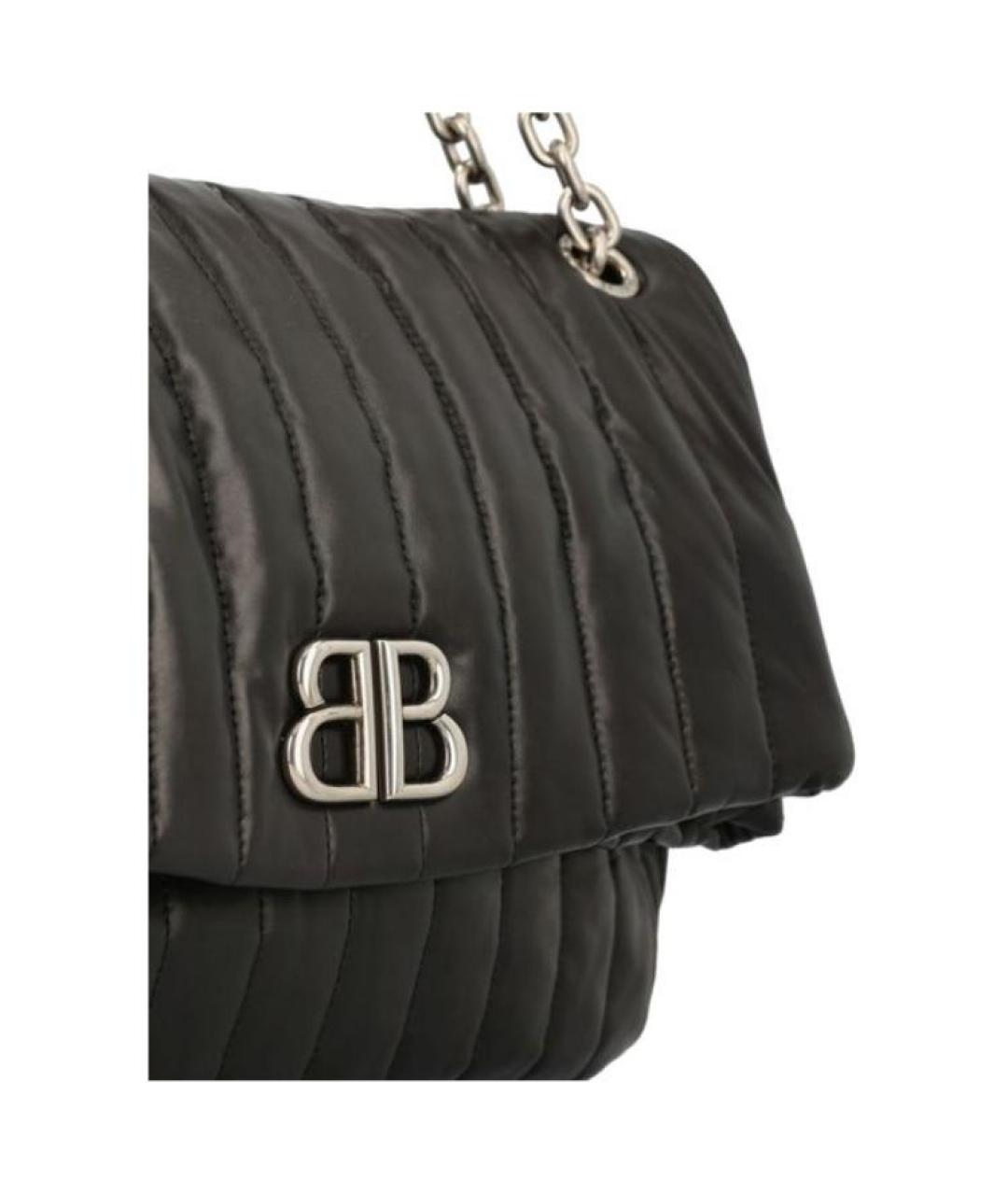 BALENCIAGA Черная кожаная сумка через плечо, фото 6