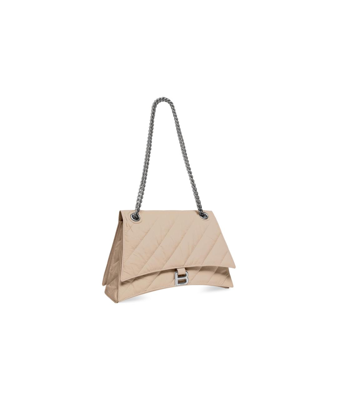 BALENCIAGA Бежевая кожаная сумка через плечо, фото 3