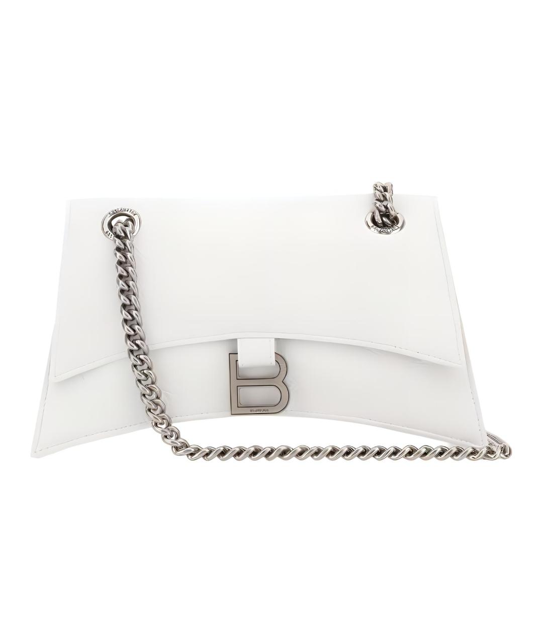 BALENCIAGA Белая кожаная сумка через плечо, фото 1