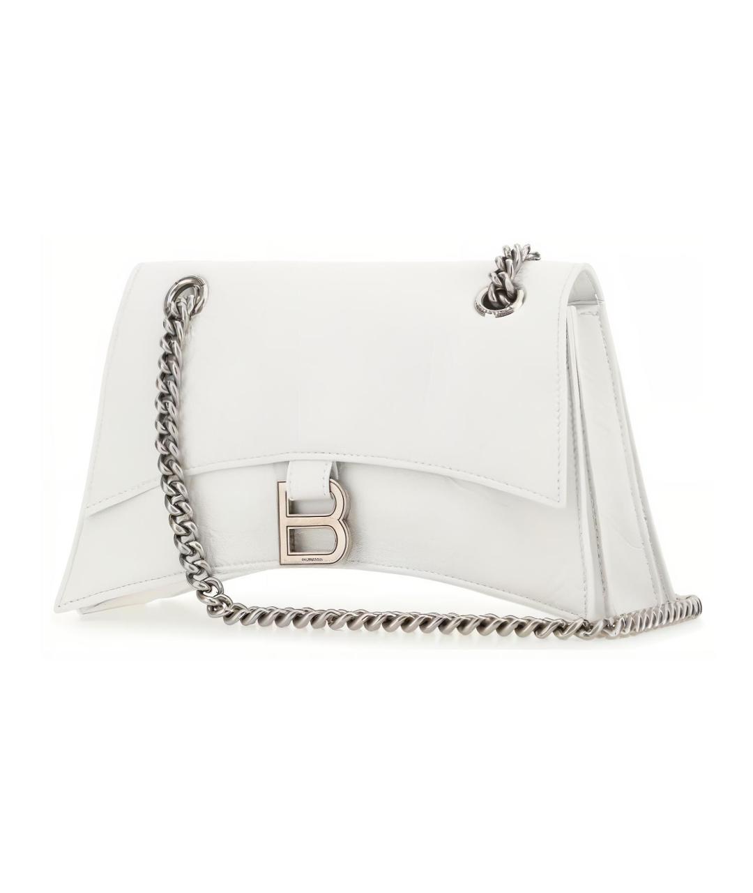 BALENCIAGA Белая кожаная сумка через плечо, фото 2
