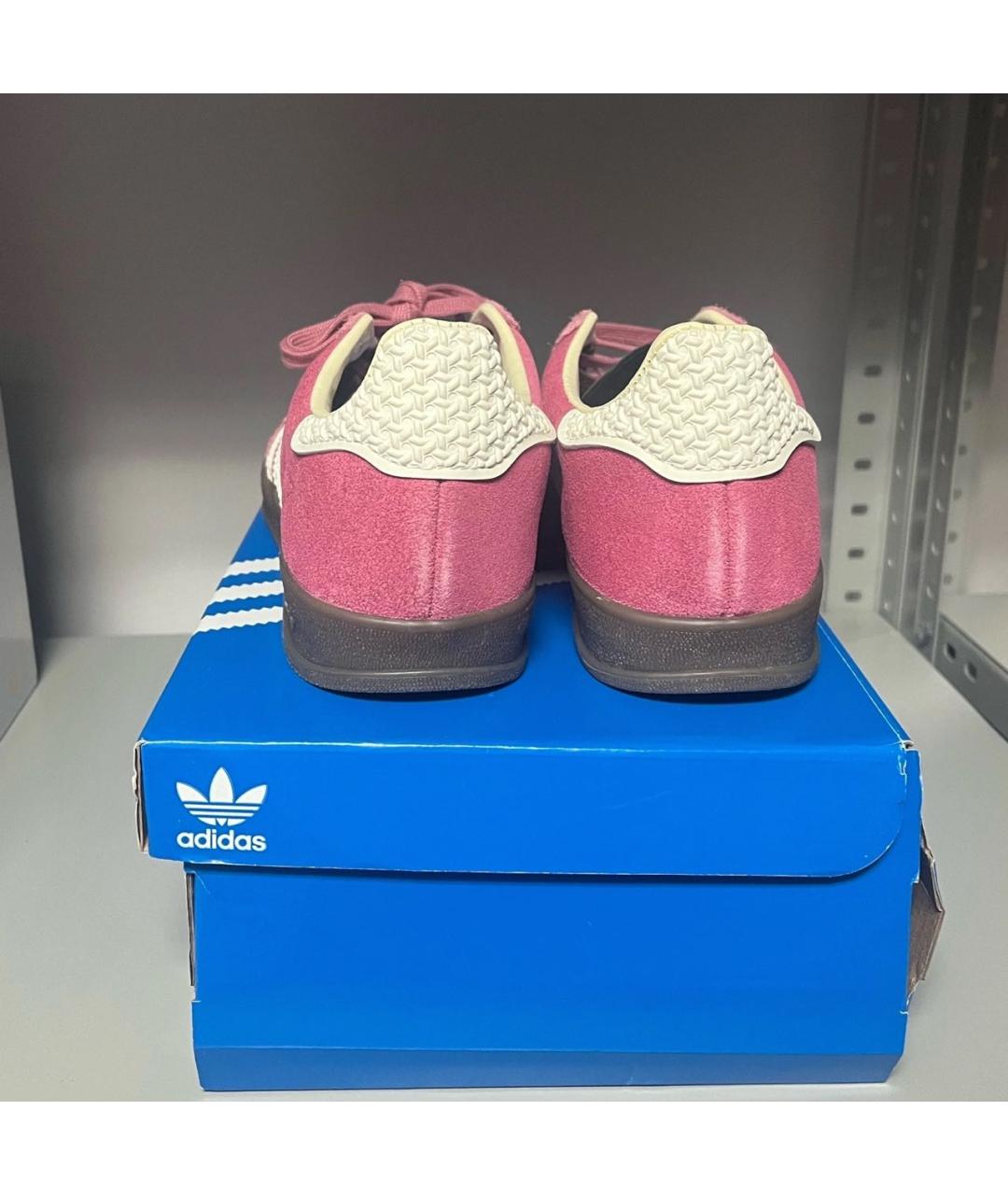 ADIDAS Розовые замшевые кеды, фото 2