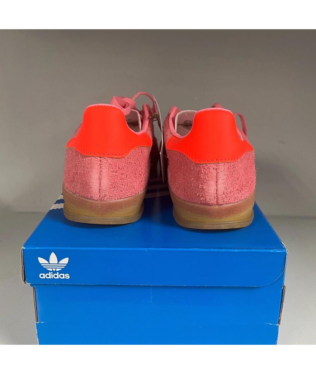 ADIDAS Розовые замшевые кеды, фото 2