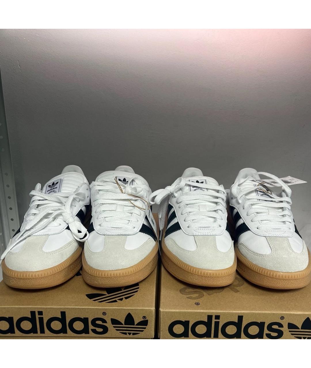 ADIDAS Белые кеды из искусственной кожи, фото 4