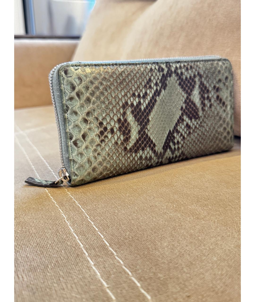 GUCCI Голубой кошелек из экзотической кожи, фото 2