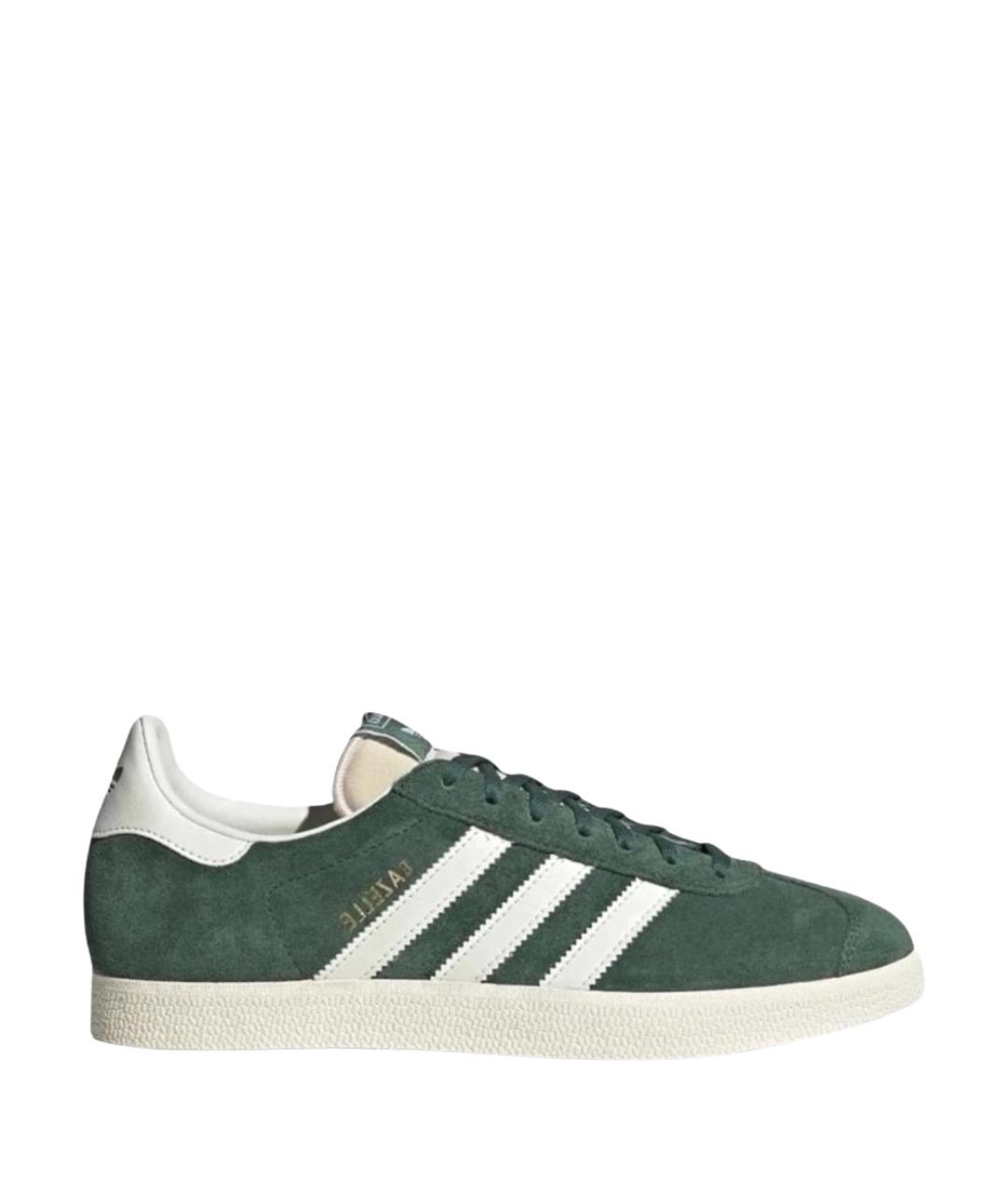 ADIDAS Зеленые замшевые кеды, фото 1