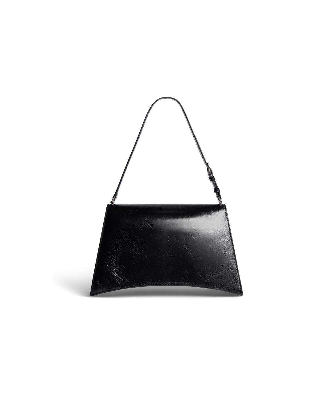 BALENCIAGA Черная кожаная сумка через плечо, фото 4