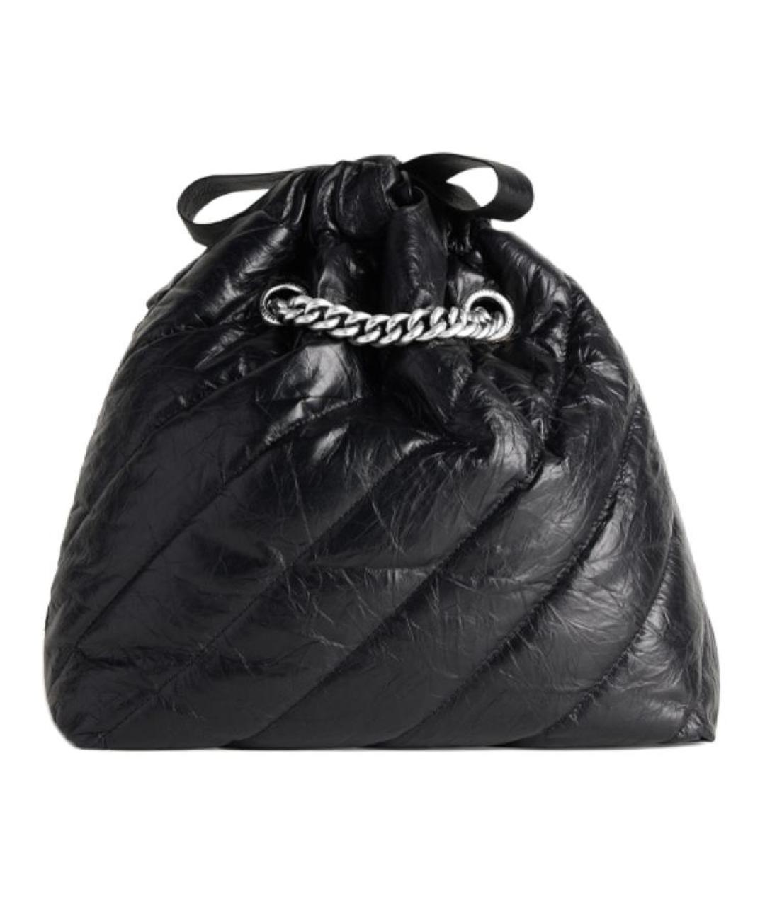 BALENCIAGA Черная сумка через плечо из лакированной кожи, фото 5