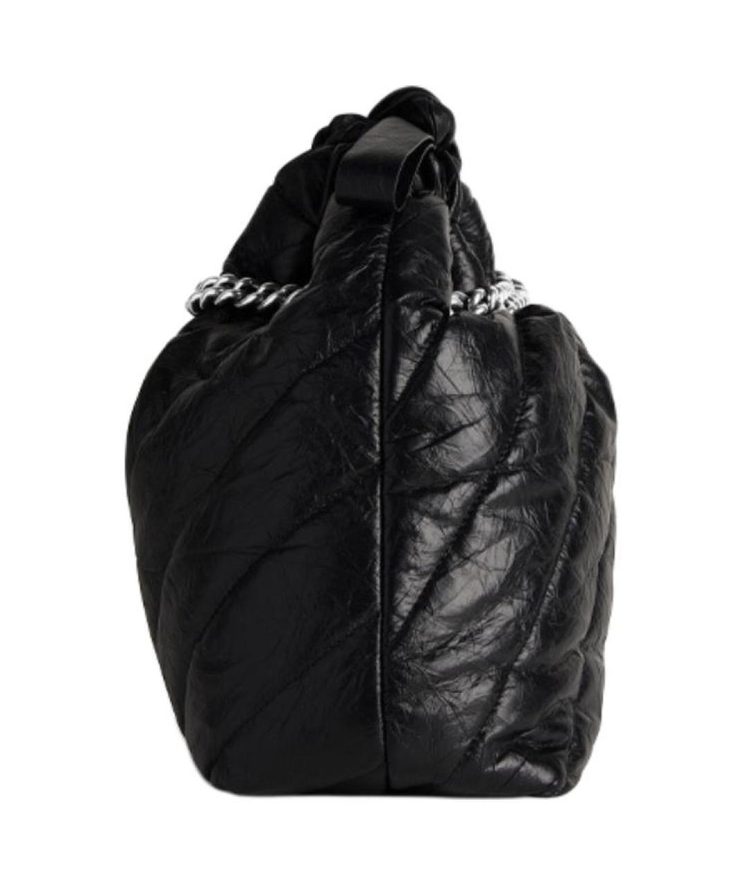 BALENCIAGA Черная сумка через плечо из лакированной кожи, фото 4