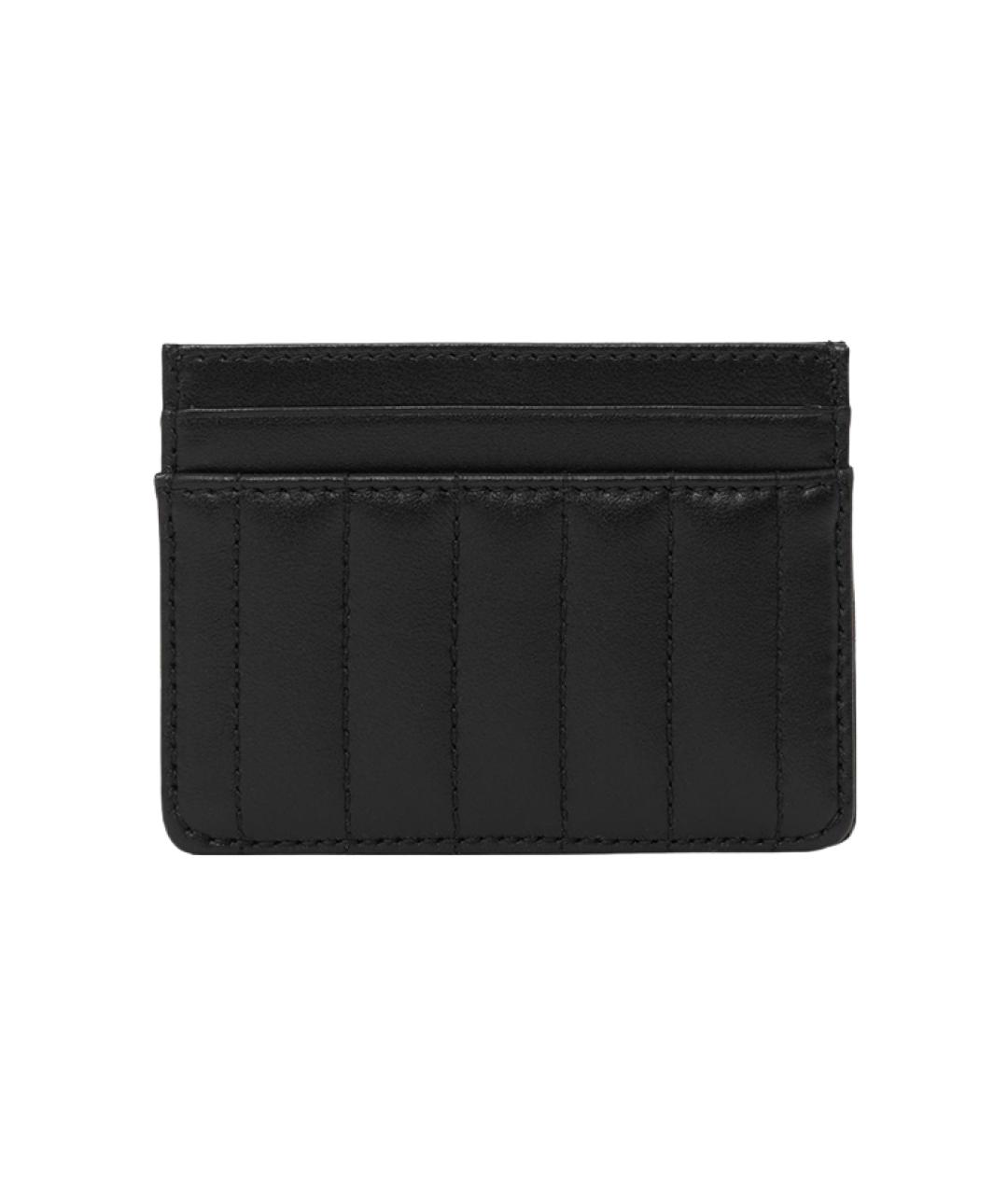 BURBERRY Черный кожаный кардхолдер, фото 3