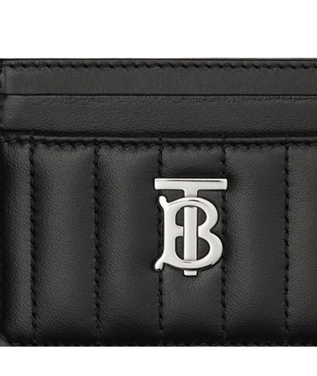 BURBERRY Черный кожаный кардхолдер, фото 5