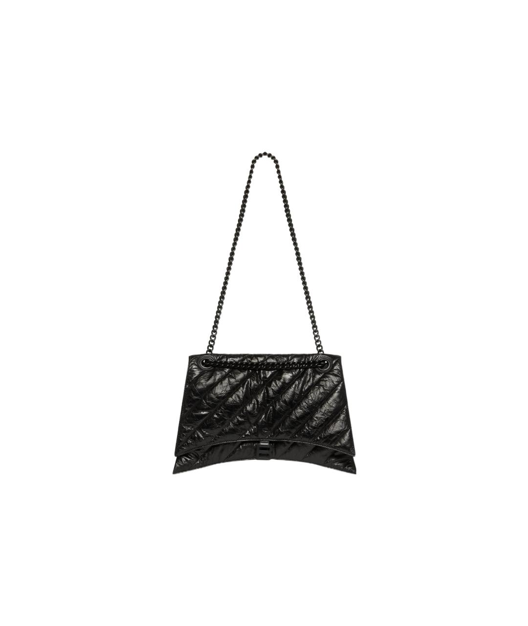 BALENCIAGA Черная кожаная сумка через плечо, фото 5