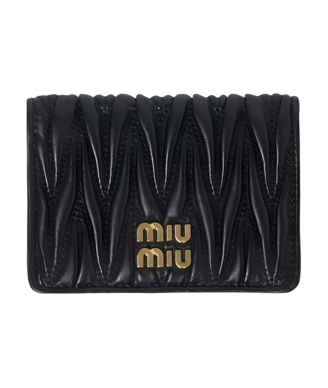 MIU MIU Черный кожаный кардхолдер, фото 1