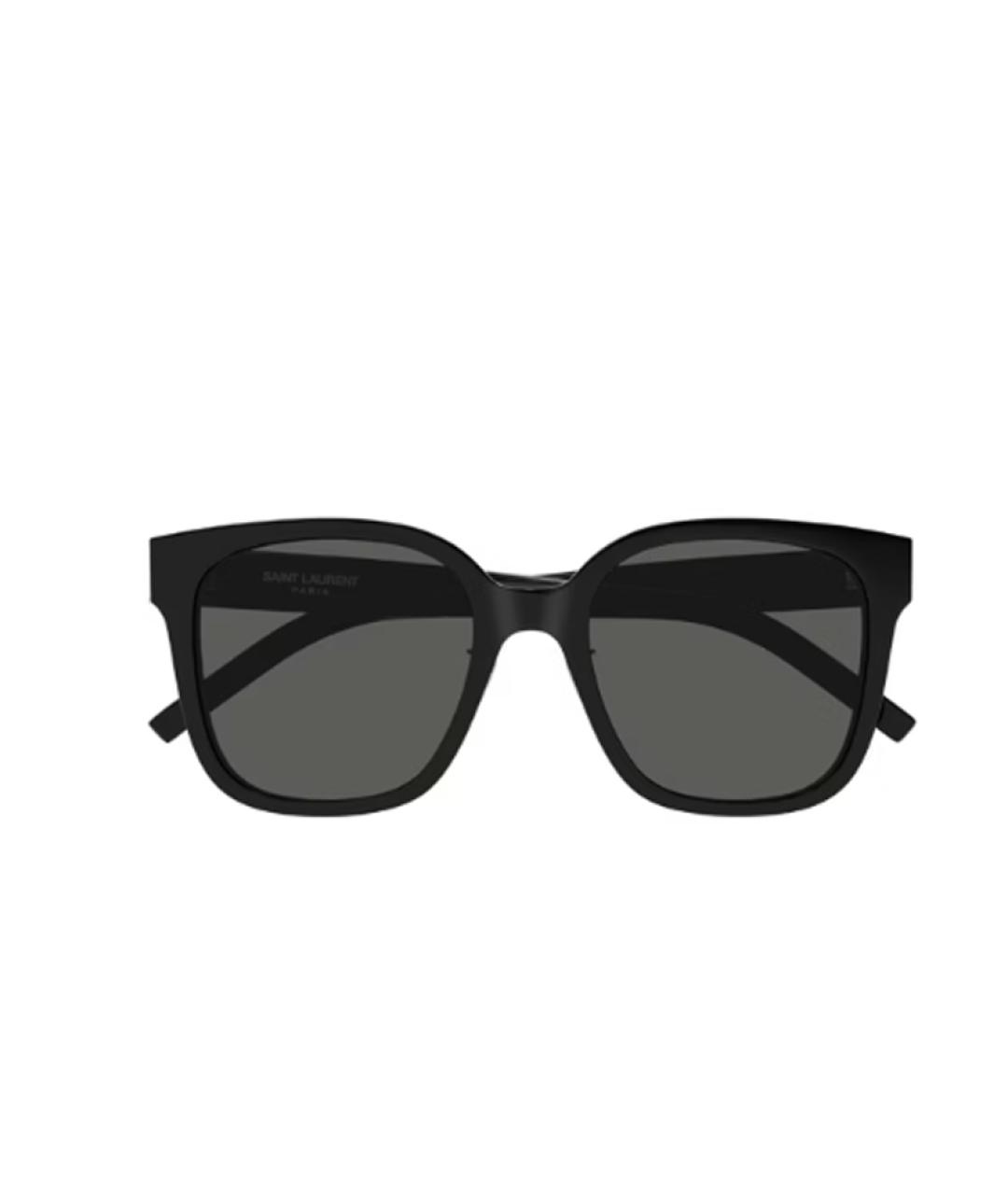 SAINT LAURENT Черные пластиковые солнцезащитные очки, фото 4