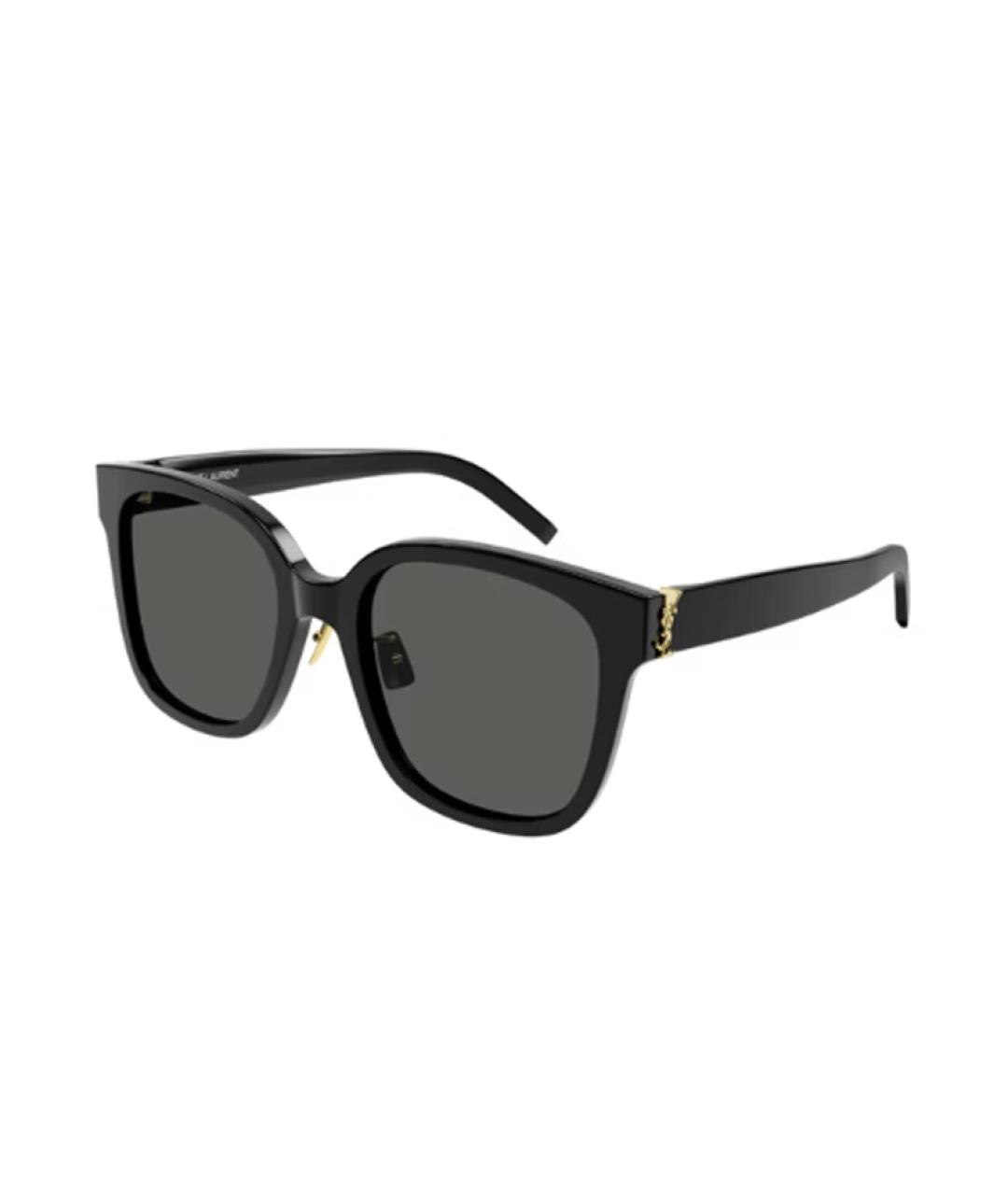 SAINT LAURENT Черные пластиковые солнцезащитные очки, фото 3