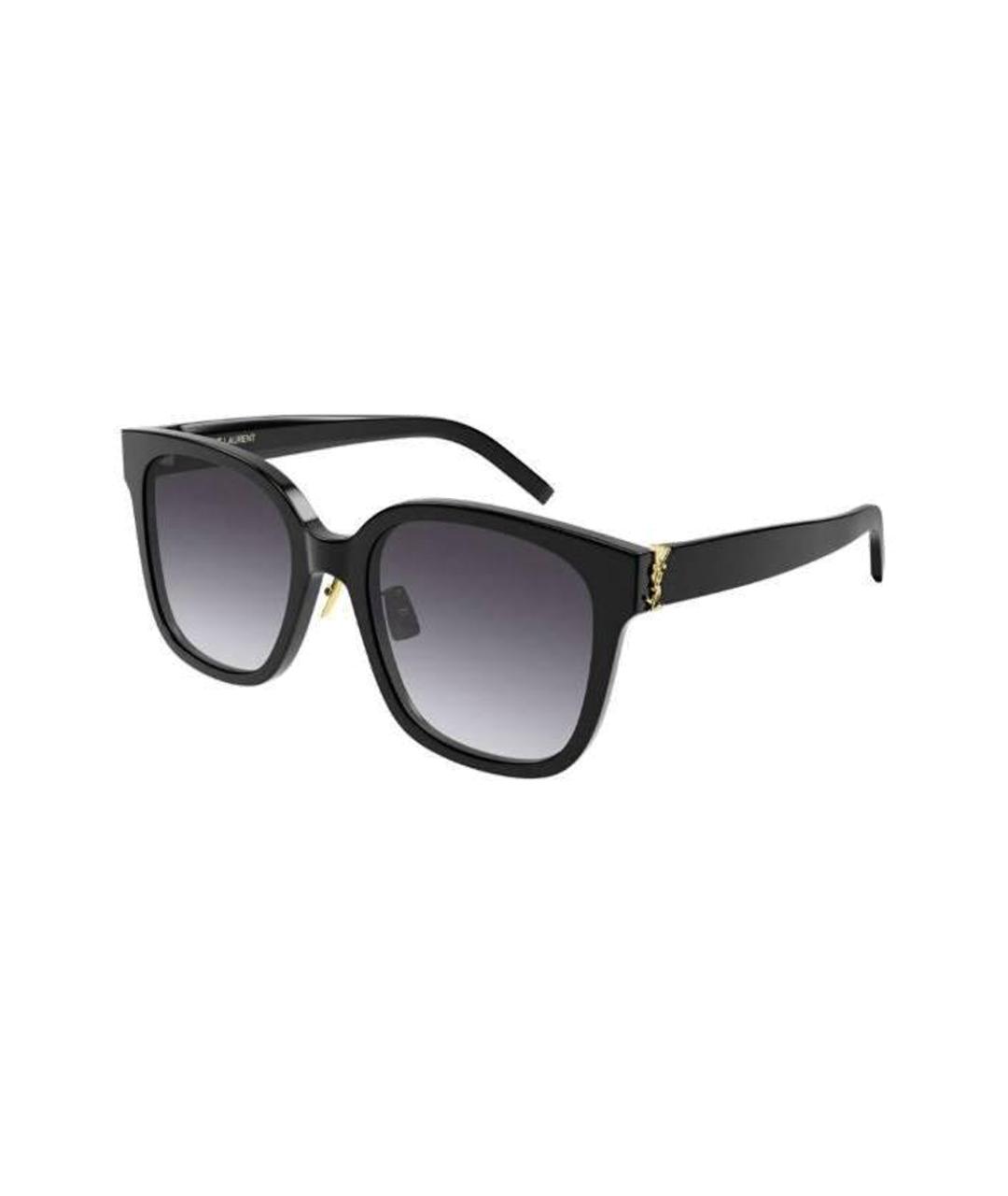 SAINT LAURENT Черные пластиковые солнцезащитные очки, фото 1