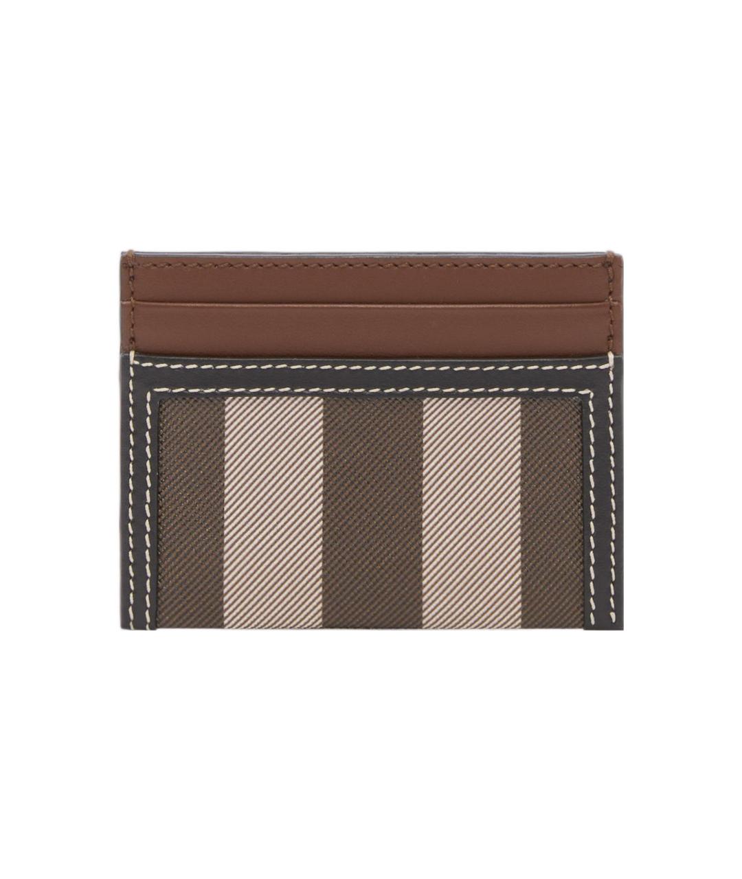 BURBERRY Коричневый кожаный кардхолдер, фото 4