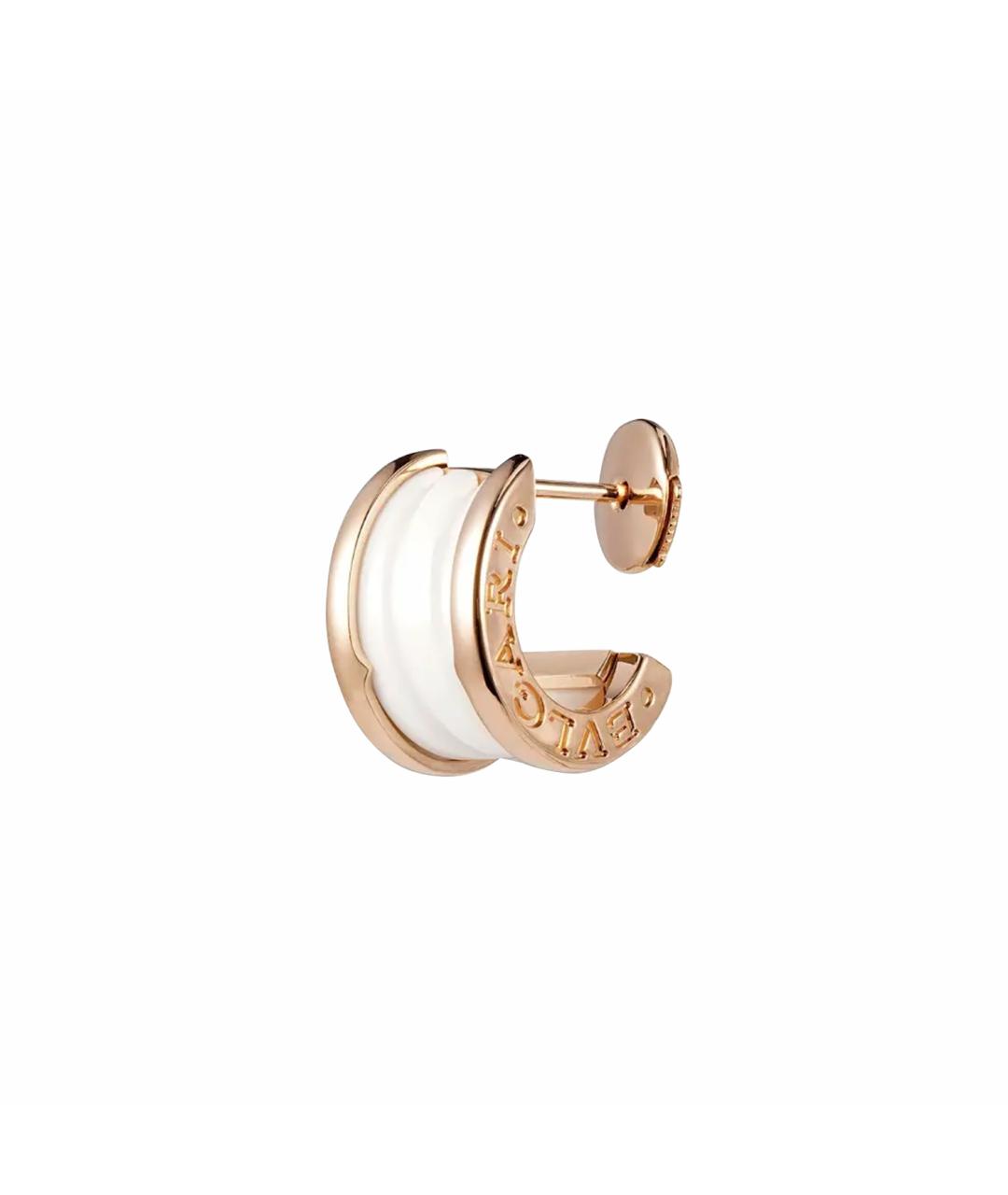 BVLGARI Золотые серьги из розового золота, фото 1