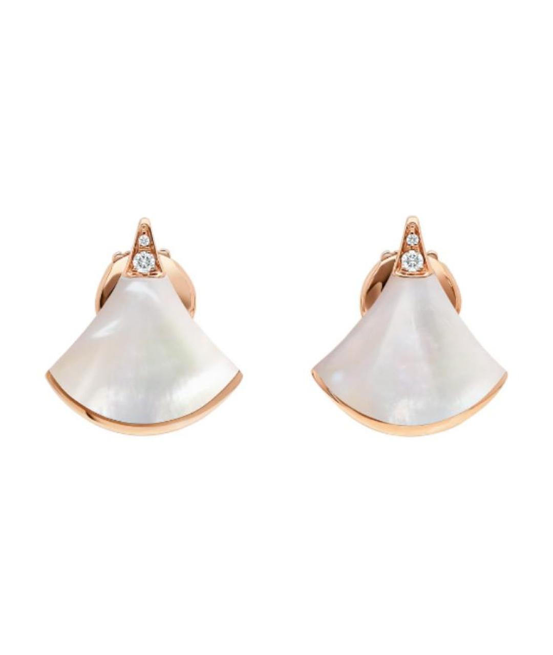 BVLGARI Золотые серьги из розового золота, фото 1
