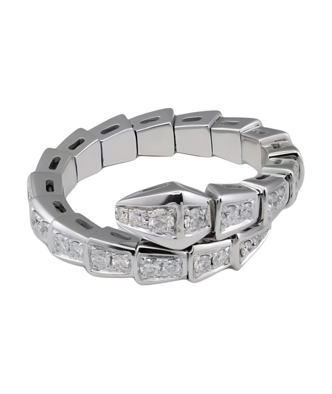 BVLGARI Серебряное кольцо из белого золота, фото 2
