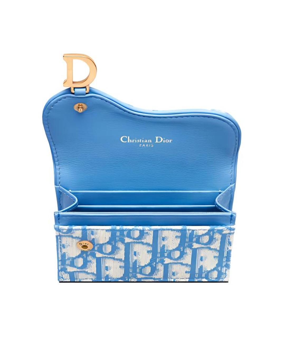 CHRISTIAN DIOR Голубой кошелек, фото 3