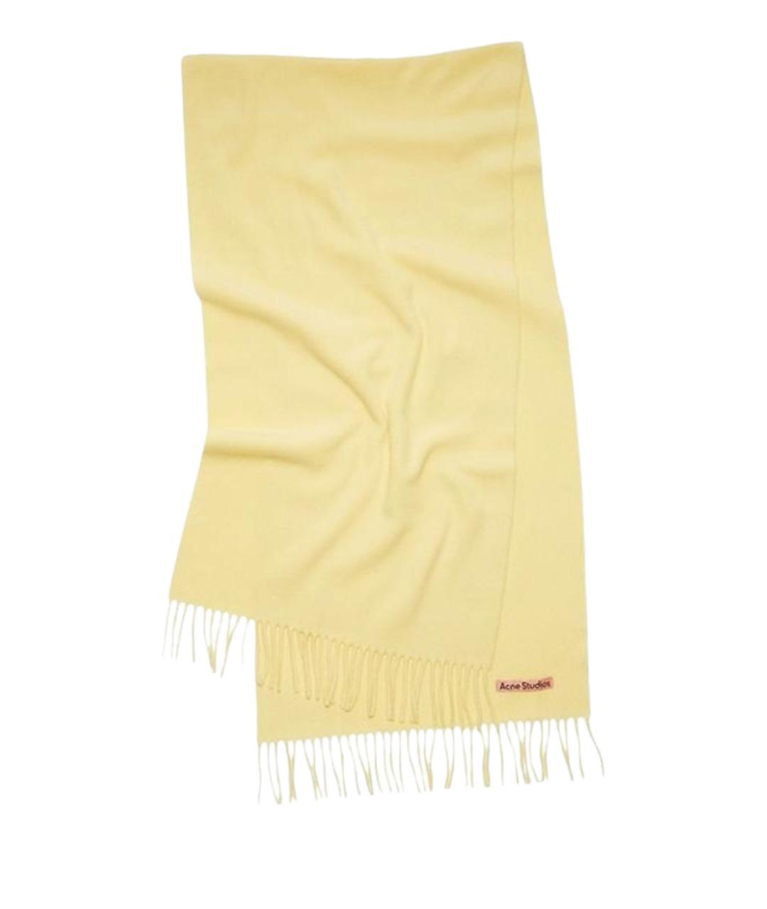 ACNE STUDIOS Желтый шарф, фото 1