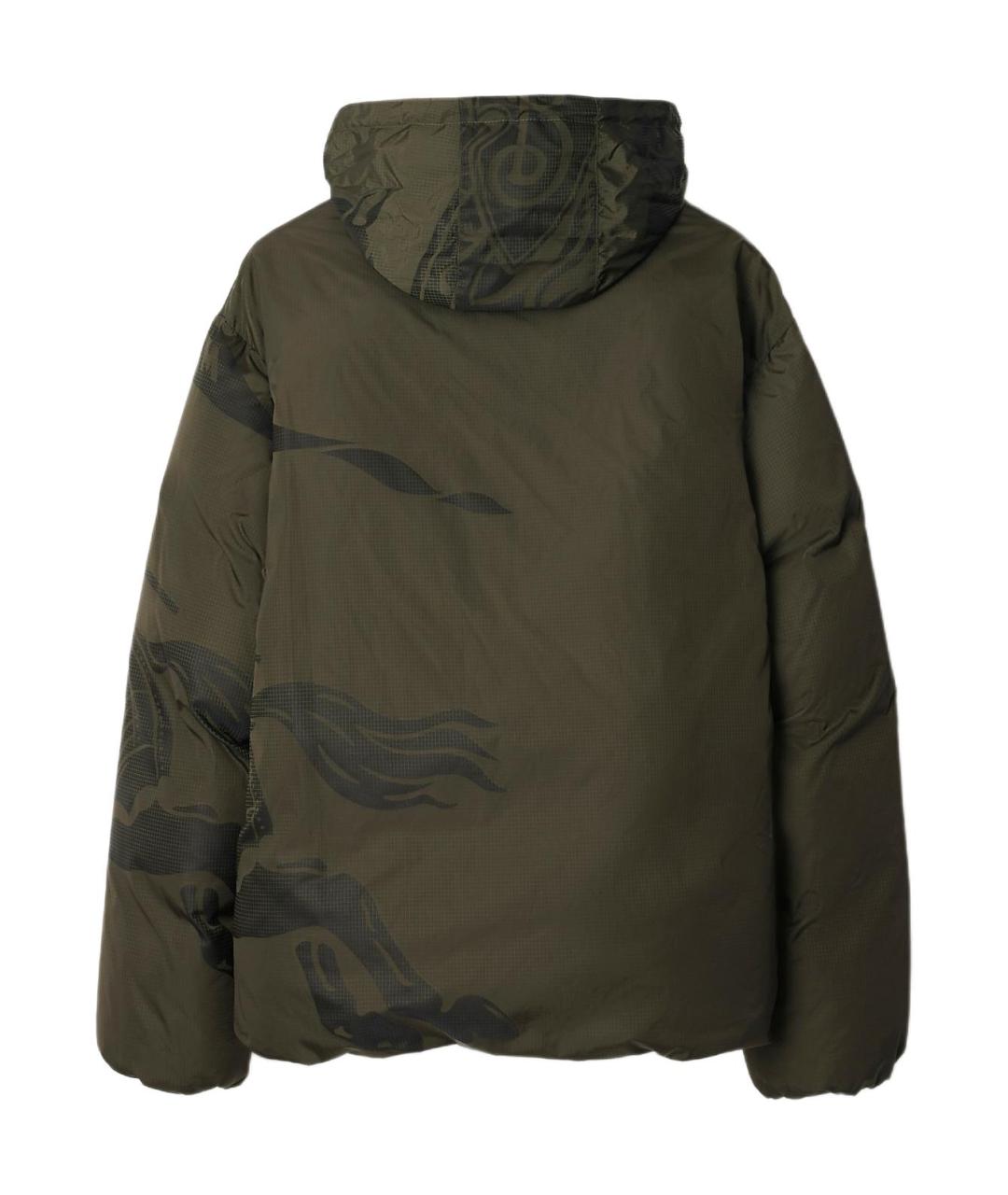 BURBERRY Зеленый пуховик, фото 2