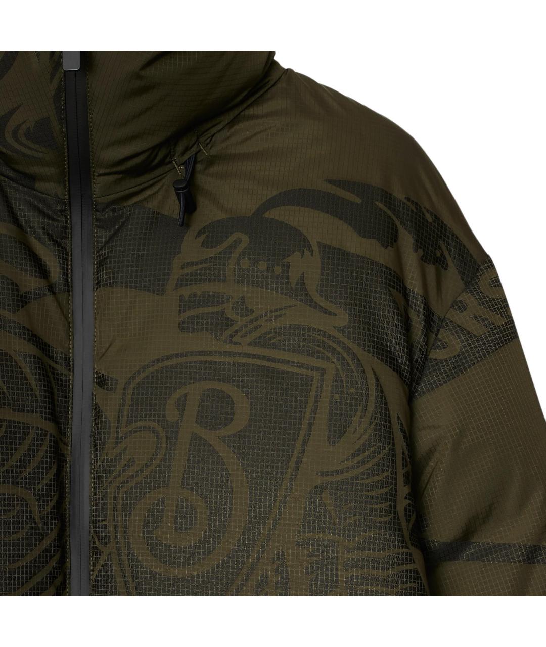 BURBERRY Зеленый пуховик, фото 6
