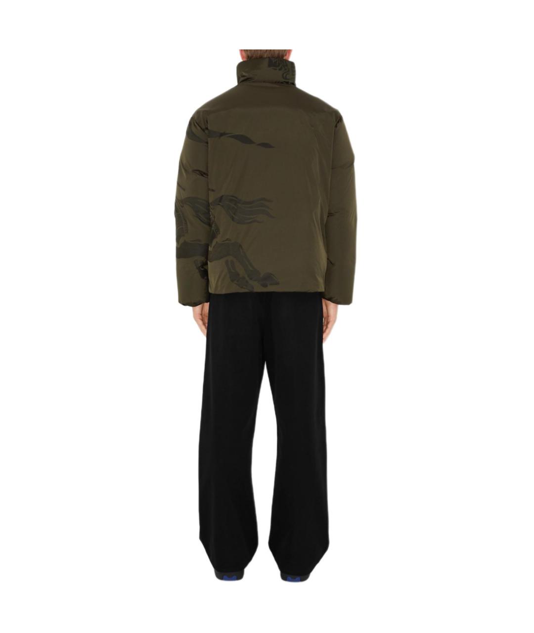 BURBERRY Зеленый пуховик, фото 4