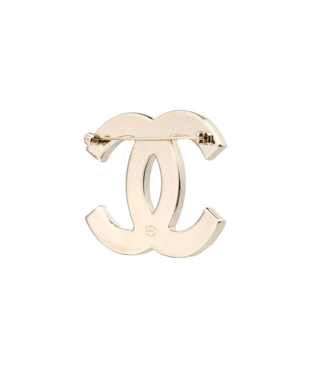 CHANEL Черная металлическая булавка / брошь, фото 3