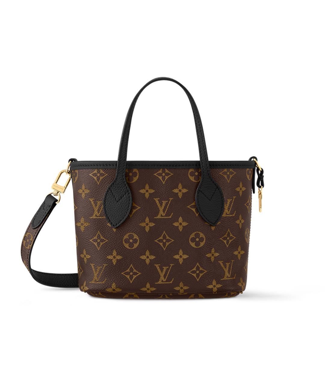 LOUIS VUITTON Черная кожаная сумка через плечо, фото 2