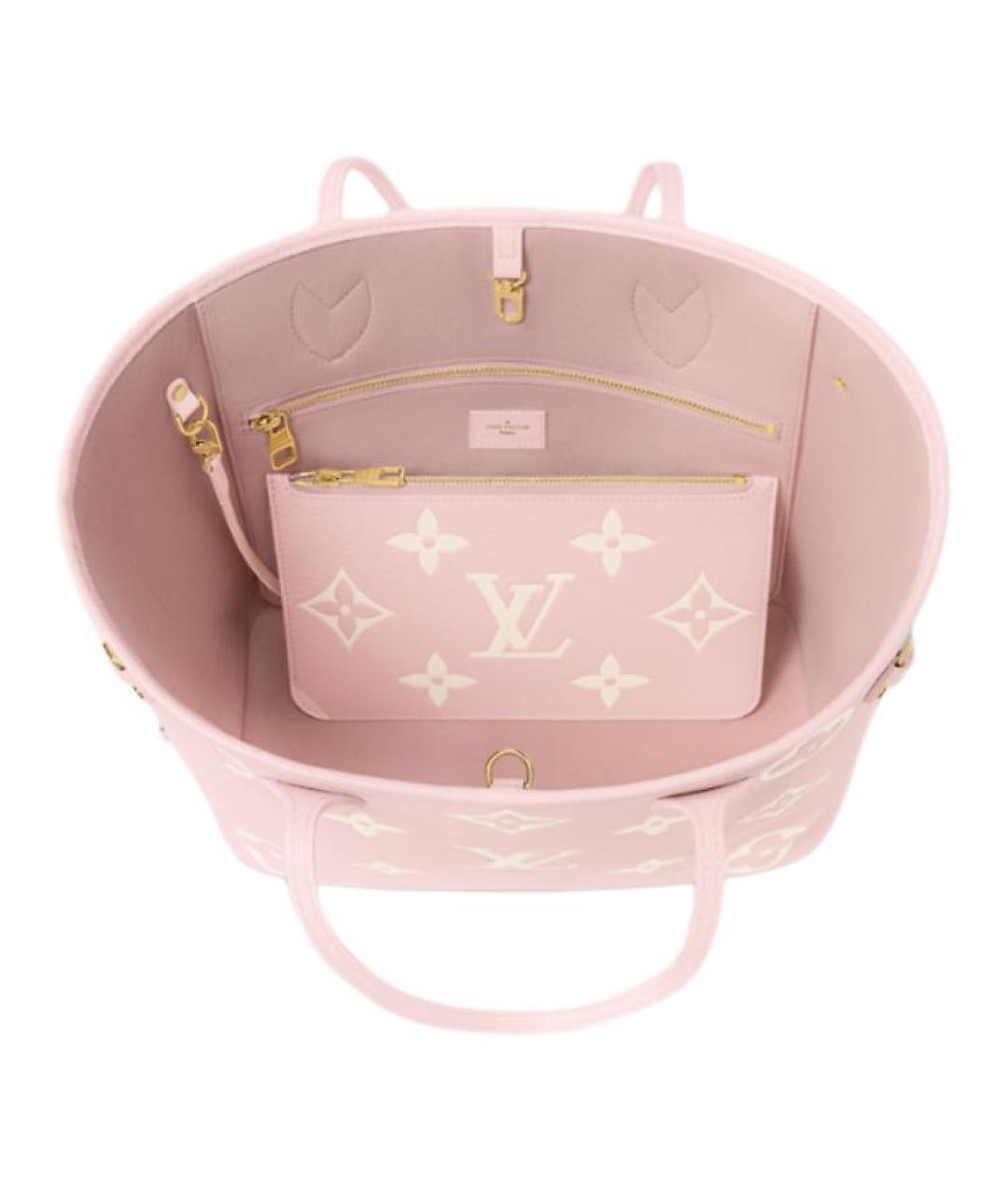LOUIS VUITTON Розовая кожаная сумка через плечо, фото 4
