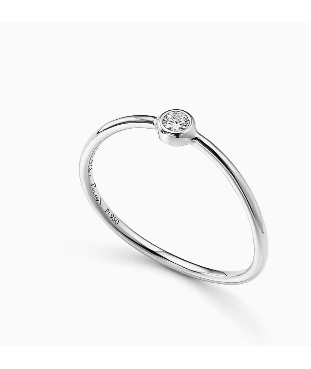 TIFFANY&CO Белое платиновое кольцо, фото 7