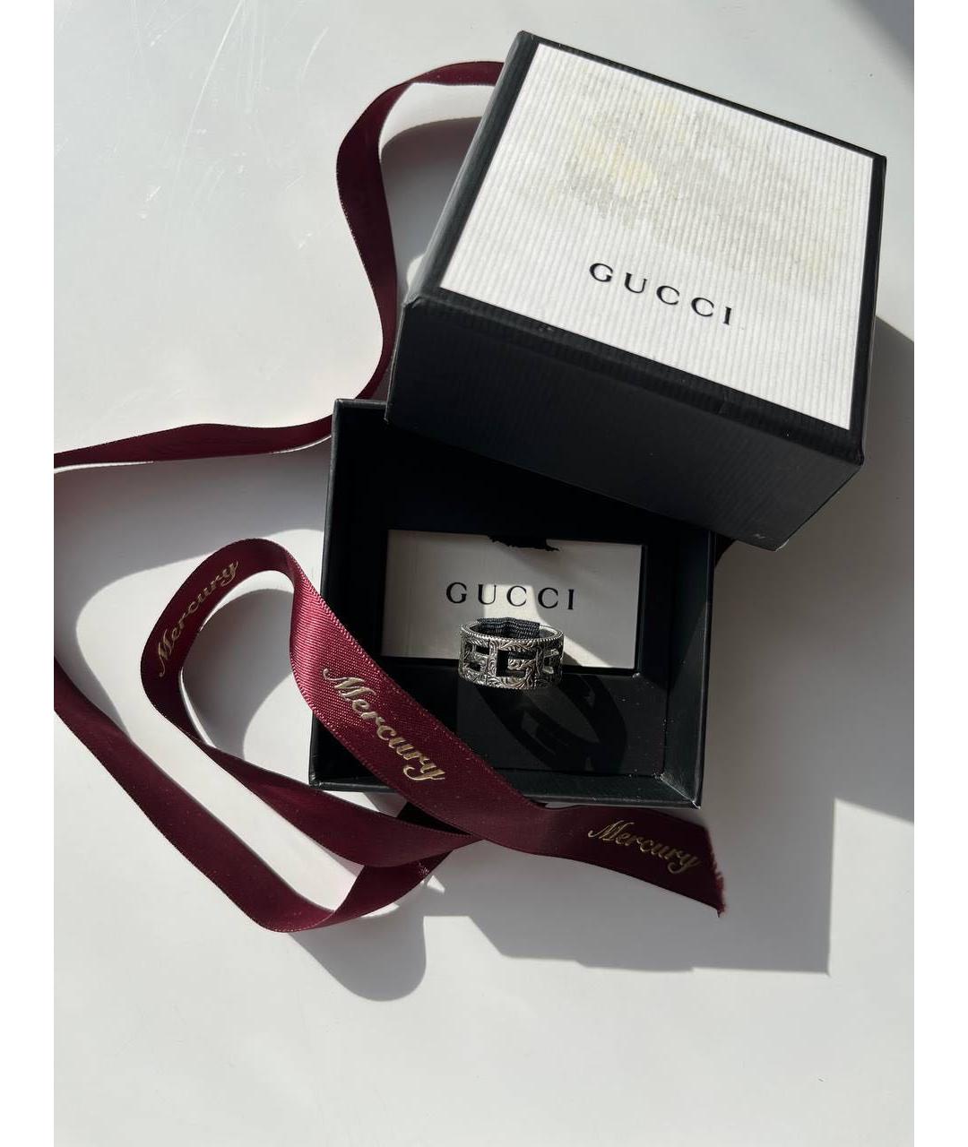 GUCCI Серебряное серебряное кольцо, фото 6