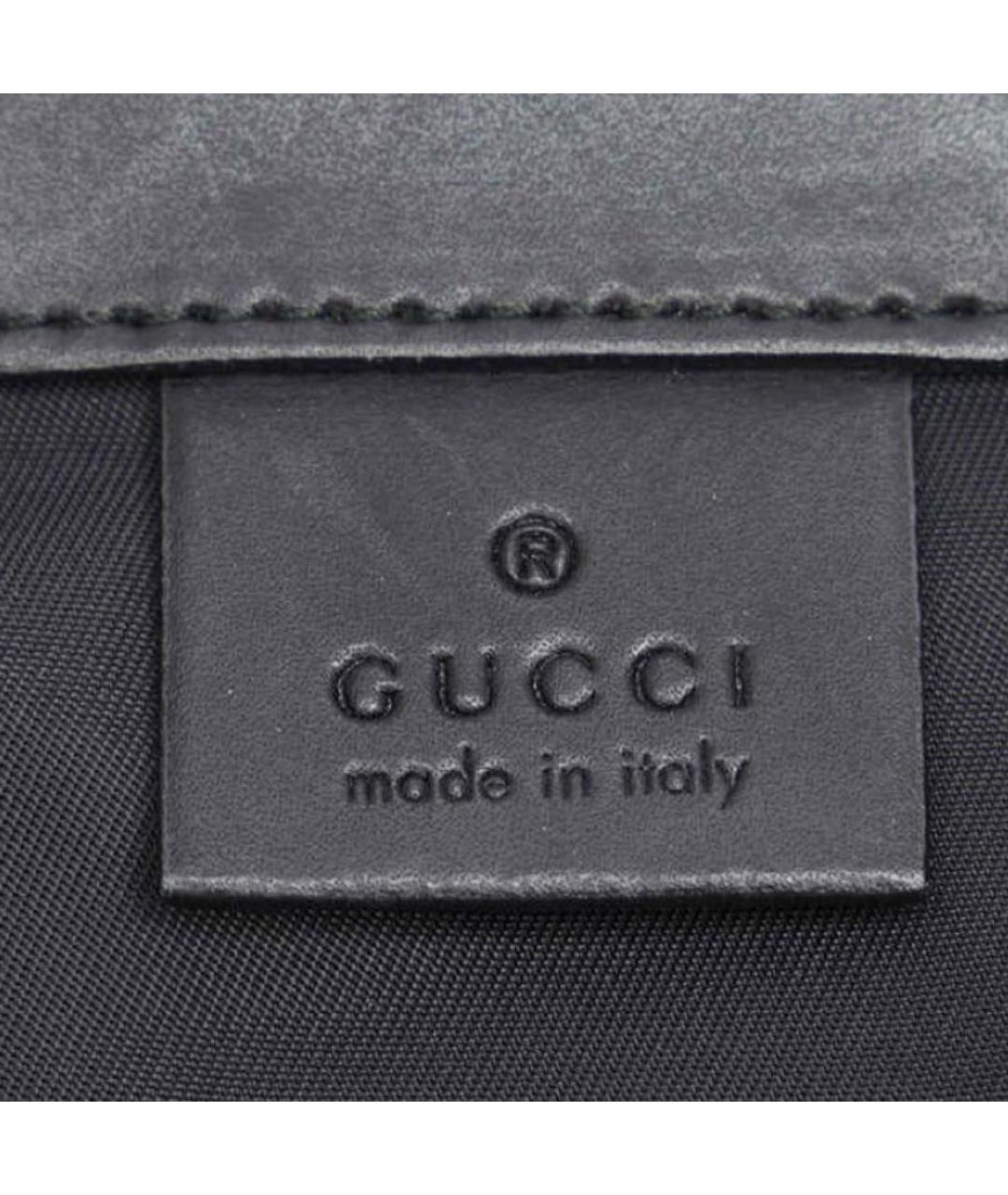 GUCCI Черный кожаный рюкзак, фото 4