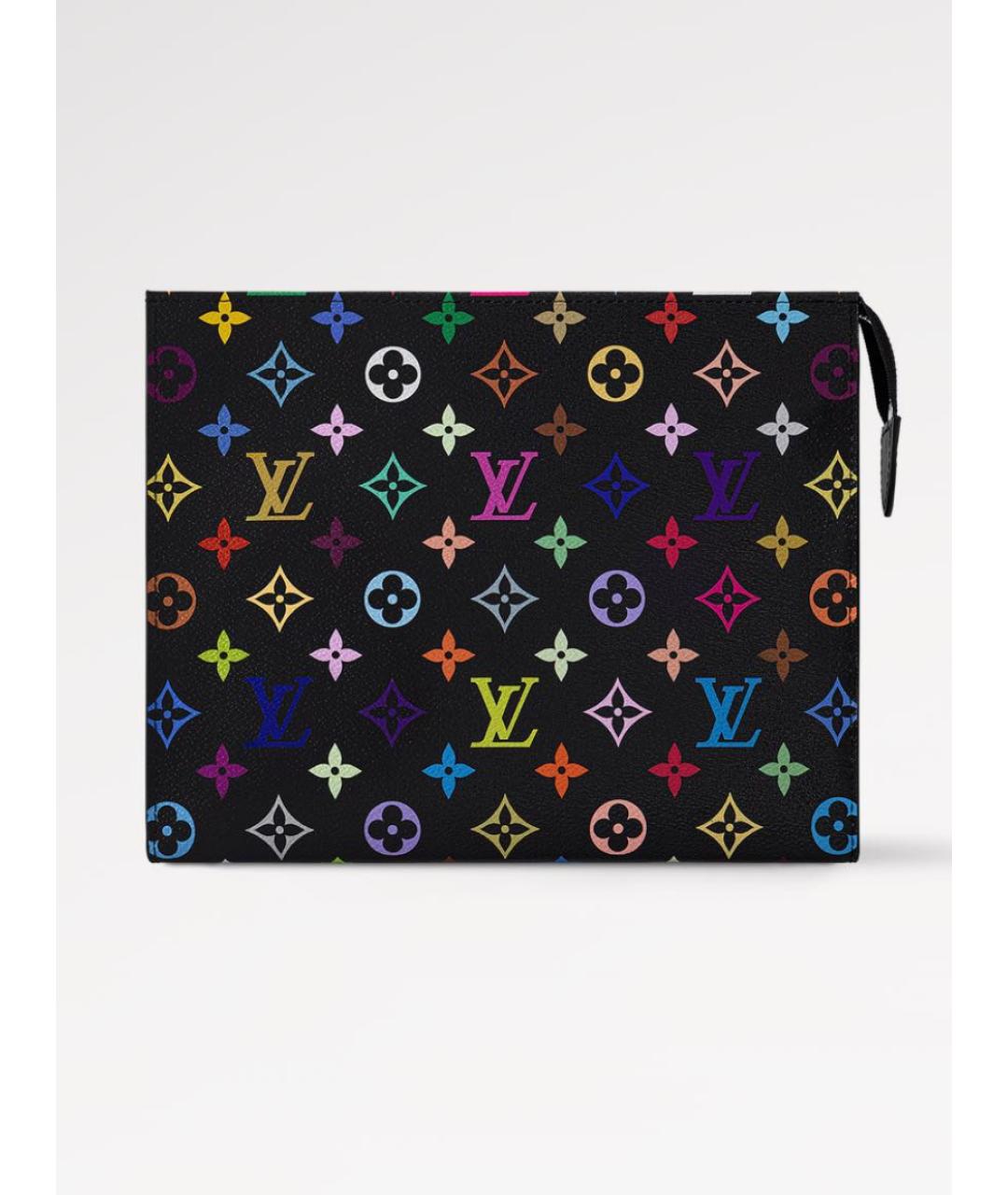 LOUIS VUITTON Черная косметичка, фото 6