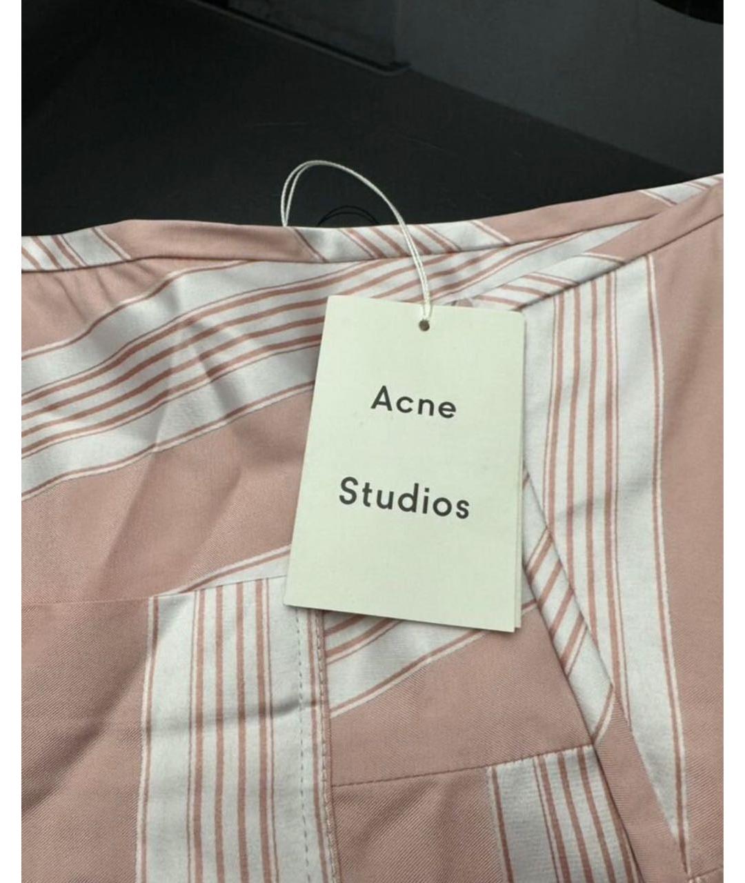 ACNE STUDIOS Розовая вискозная юбка миди, фото 3